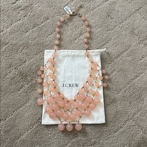 J.Crew Light Pink Beaded Necklace New With Tags